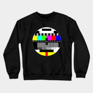 No Signal TV - Vintage Retro Television Crewneck Sweatshirt